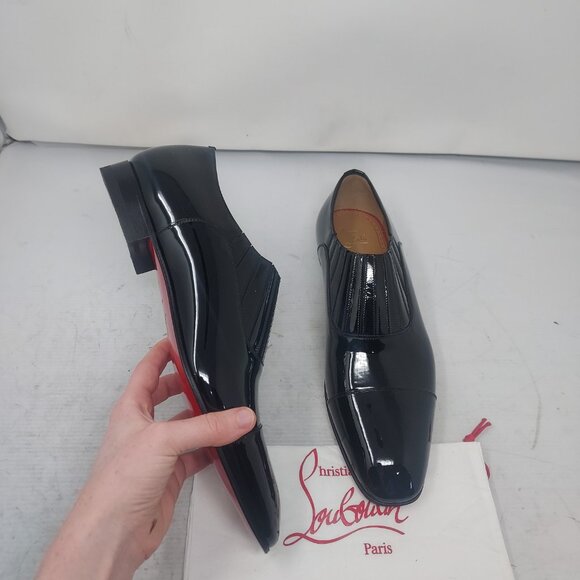 Christian Louboutin Greg on MENS Flat Patent Leather Shoe - Picture 3 of 12